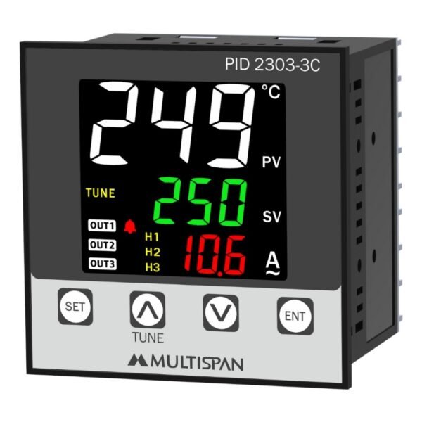MULTISPAN PID CONTROLLER WITH AMPERE INDICATOR PID-2303-3C